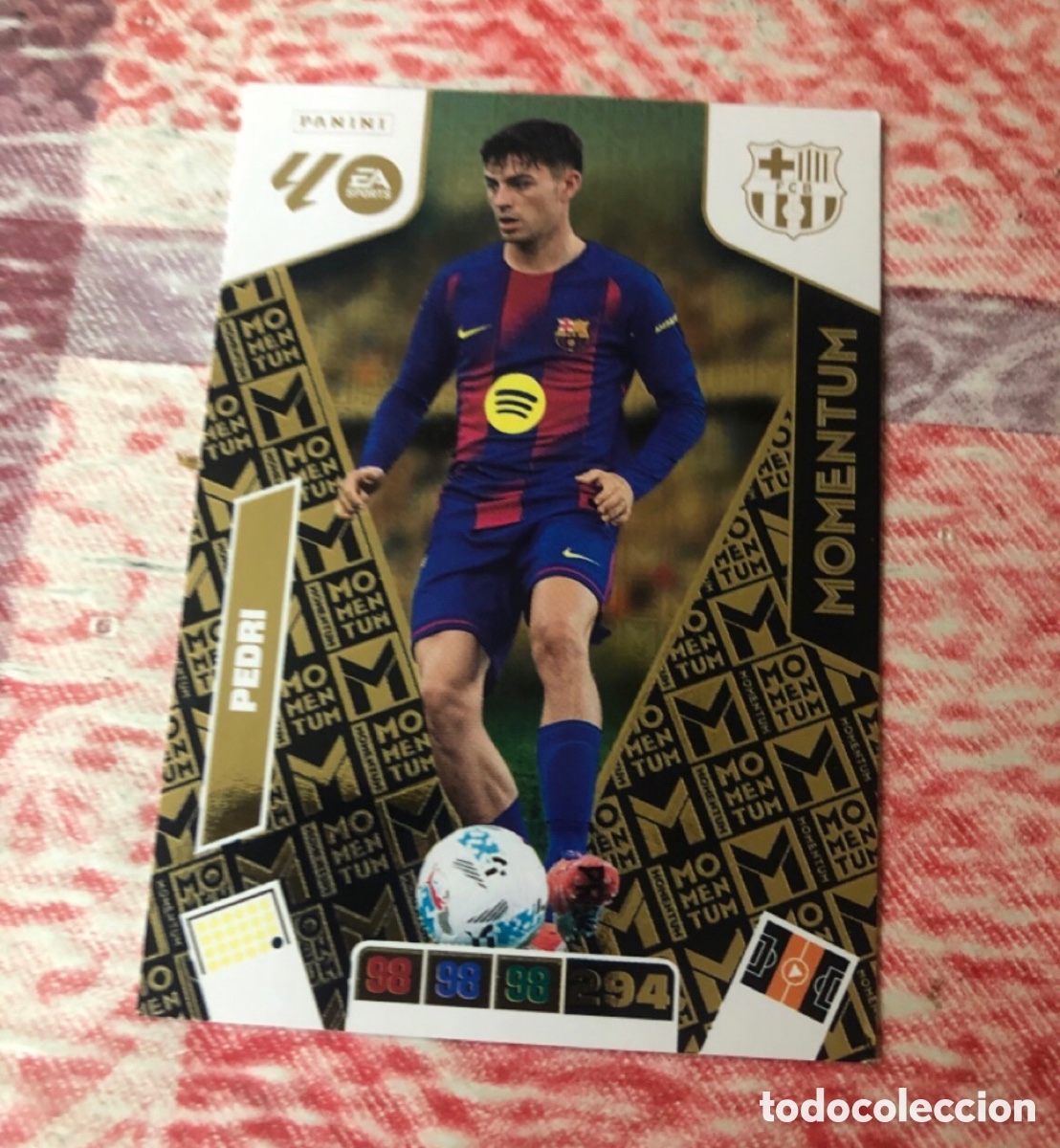 Cromos de f&uacute;tbol: Cromo Adrenalyn Pedri Momentum 2025 2026