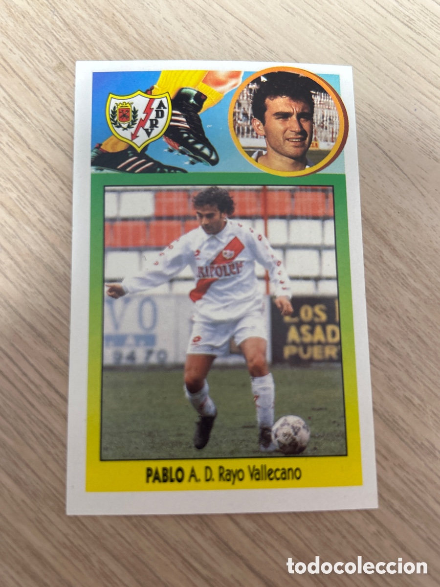 Cromos de f&uacute;tbol: PABLO RAYO VALLECANO ADHESIVO LIGA ESTE 1993 1994 93 94 NUNCA PEGADO SIN PEGAR