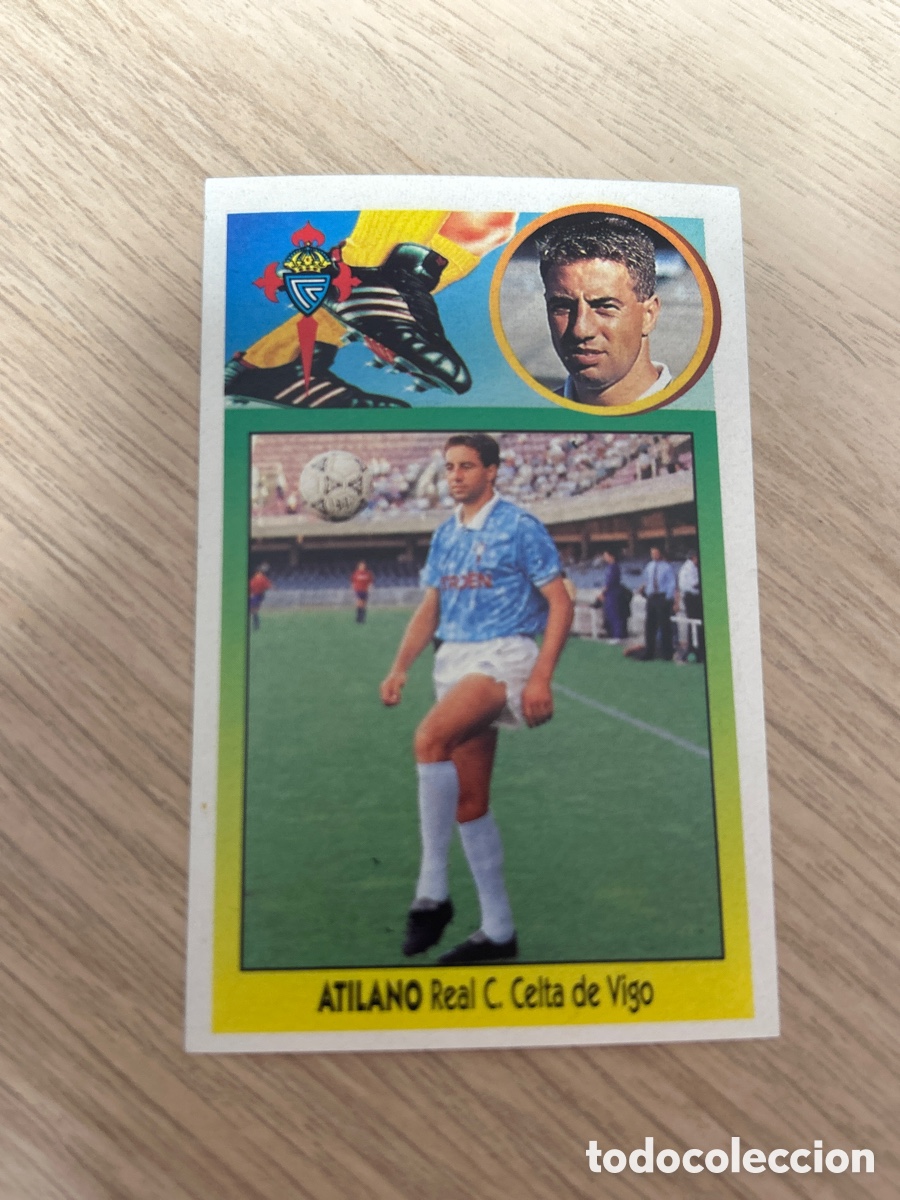 Cartes &agrave; collectionner de Football: ATILANO CELTA ADHESIVO LIGA ESTE 1993 1994 93 94 NUNCA PEGADO SIN PEGAR