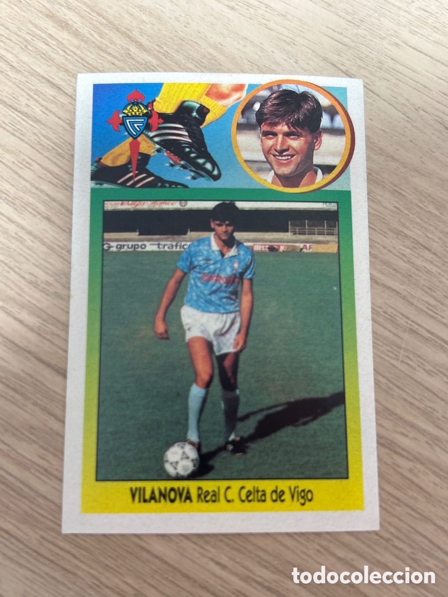 Cartes &agrave; collectionner de Football: VILANOVA CELTA ADHESIVO LIGA ESTE 1993 1994 93 94 NUNCA PEGADO SIN PEGAR