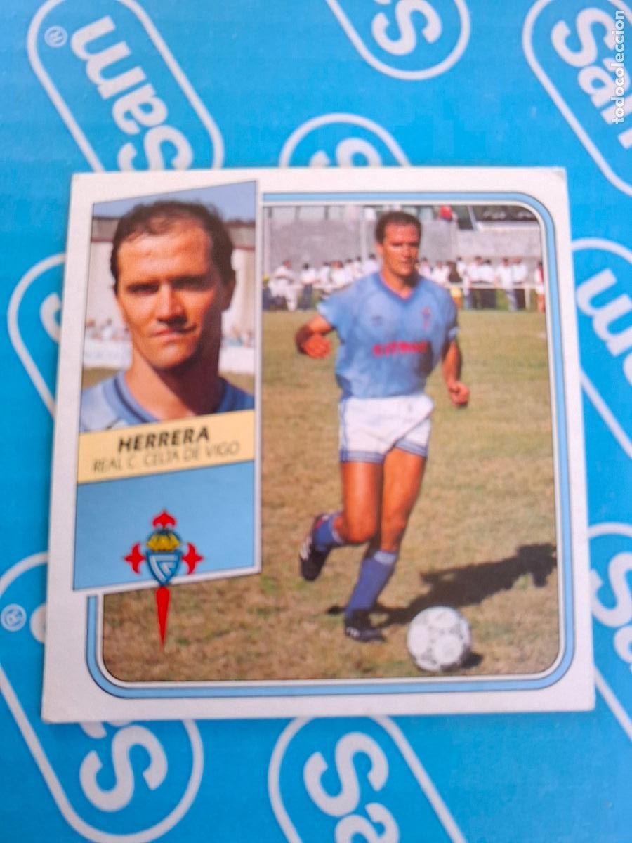 Cromos de f&uacute;tbol: ESTE 1989 1990 89 90 - HERRERA ( BAJA ) - R.C. CELTA ( NUNCA PEGADO )