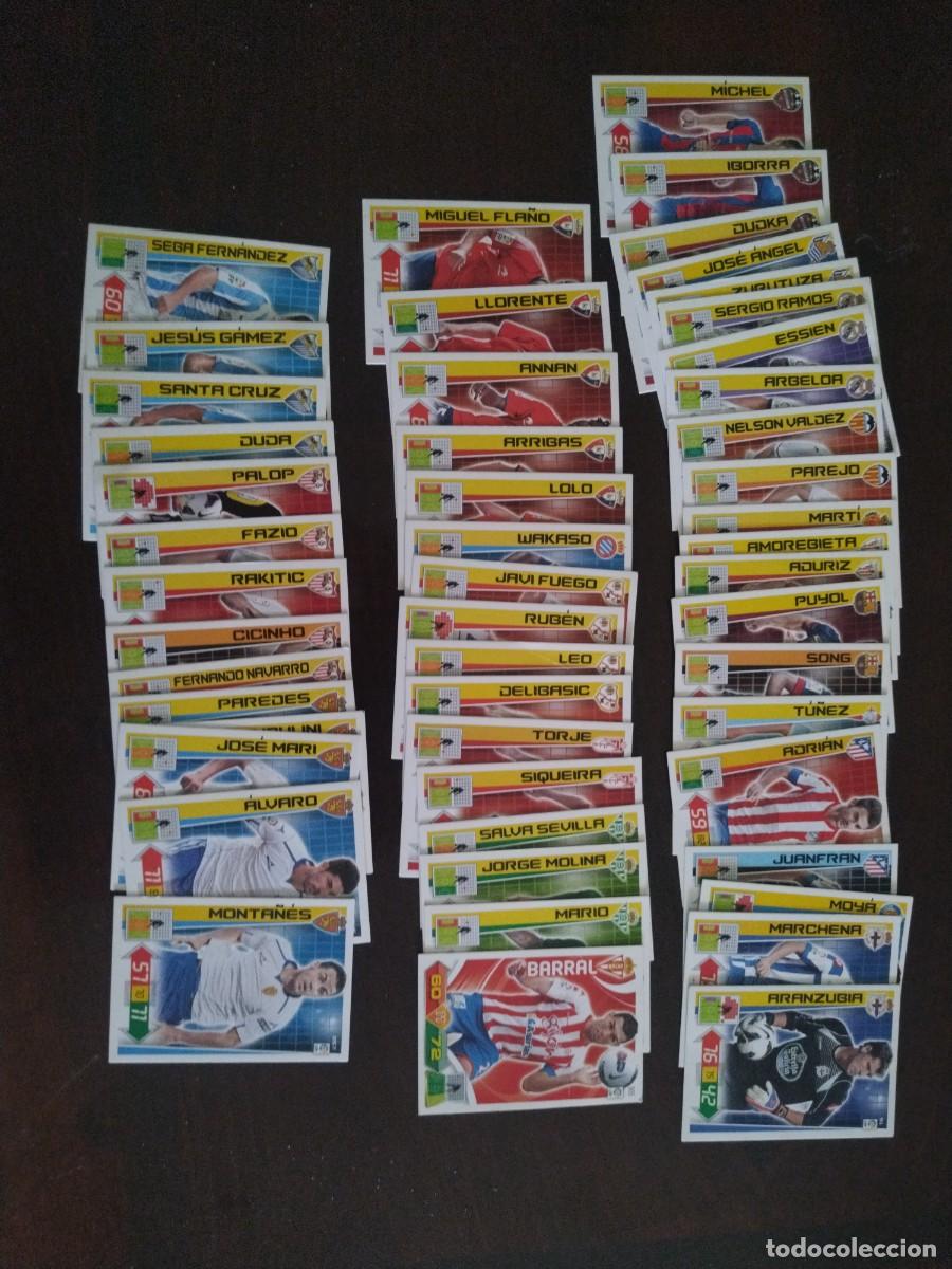 Cromos de f&uacute;tbol: Lote 51 cromos ADRENALYN 2012-13