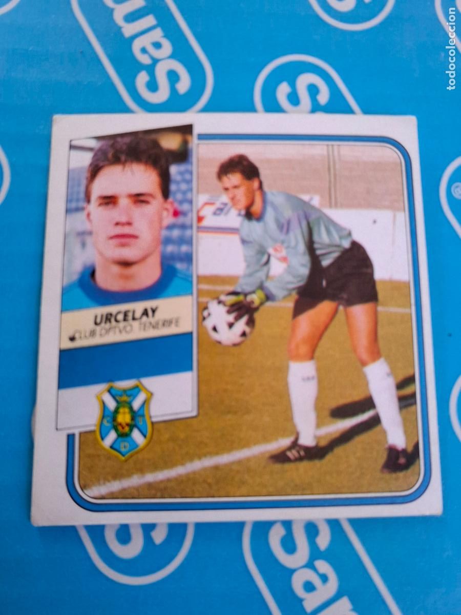 Cartes &agrave; collectionner de Football: ESTE 1989 1990 89 90 - URCELAY ( BAJA ) - C.D. TENERIFE ( NUNCA PEGADO )