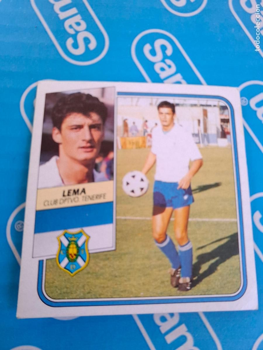 Football Stickers: ESTE 1989 1990 89 90 - LEMA ( BAJA ) - C.D. TENERIFE ( NUNCA PEGADO )