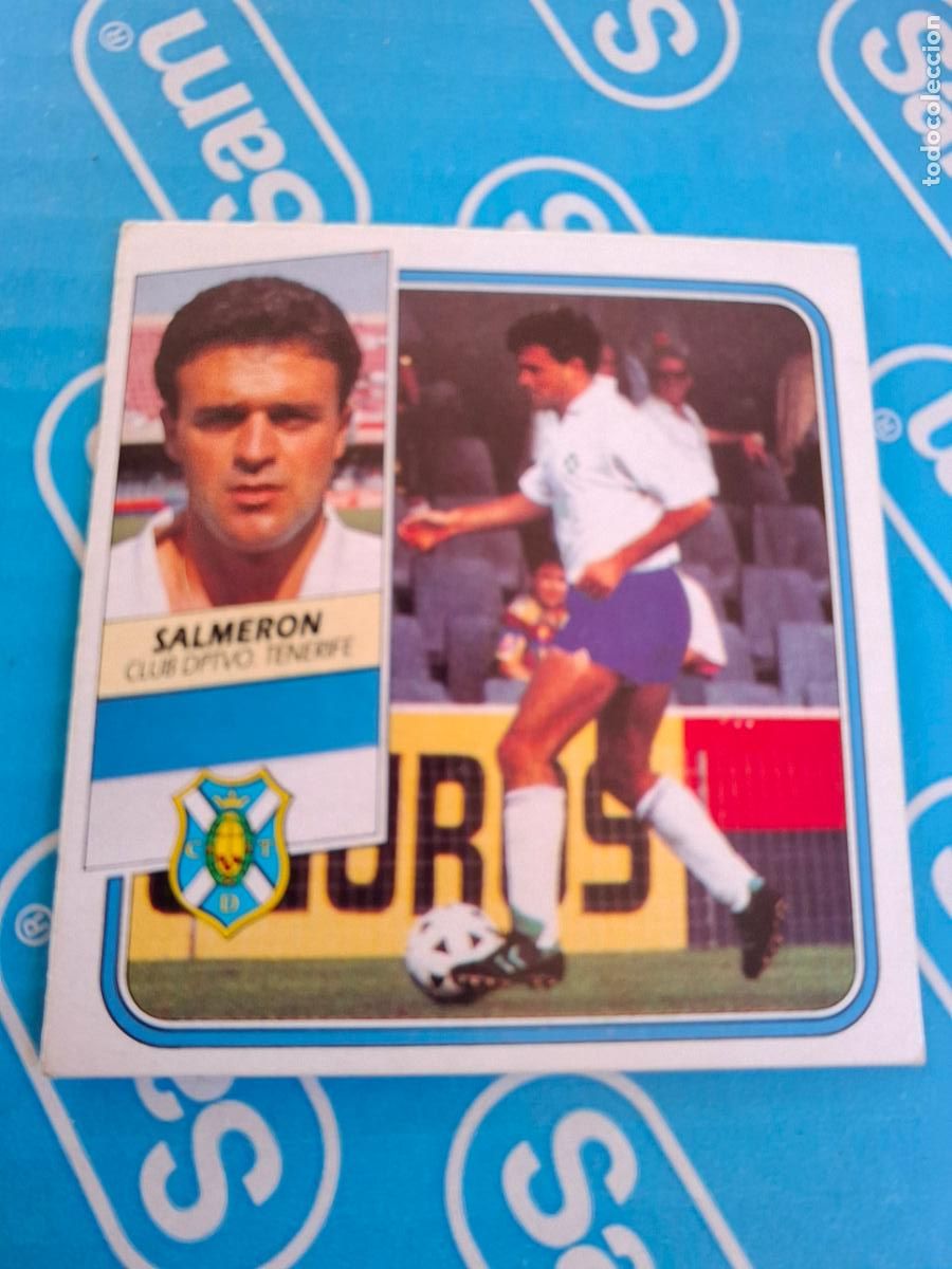 Football Stickers: ESTE 1989 1990 89 90 - SALMERON ( COLOCA ) - C.D. TENERIFE ( NUNCA PEGADO )