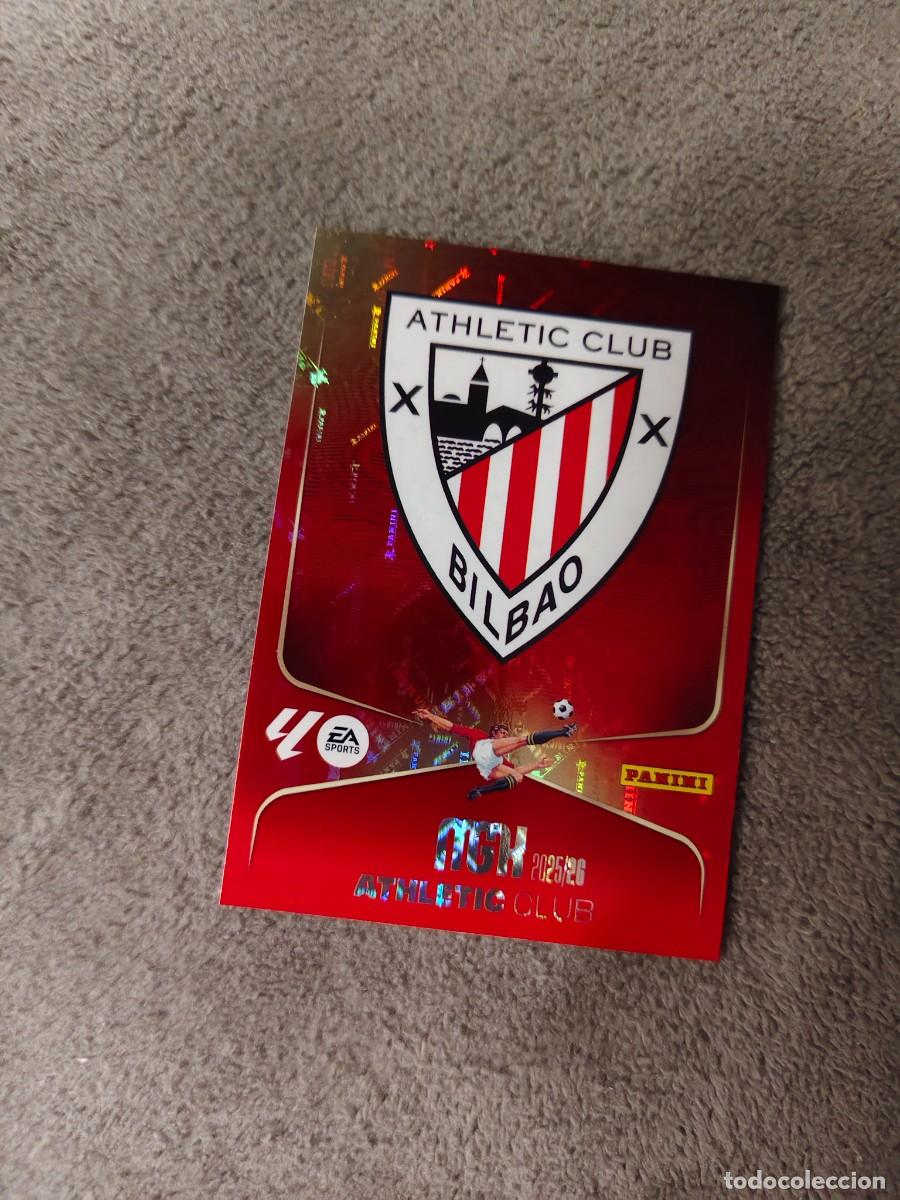 Cromos de f&uacute;tbol: 37 MEGACRACKS MGK 25 26 ESCUDO ATHLETIC CLUB BASE CARD LALIGA PANINI LA LIGA 2025 2026