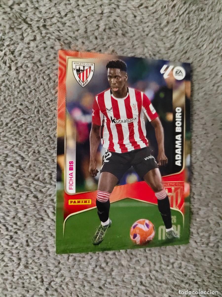 Cromos de f&uacute;tbol: 43 BIS MEGACRACKS MGK 25 26 ADAMA BOIRO ATHLETIC CLUB FICHA LALIGA PANINI LA LIGA 2025 2026