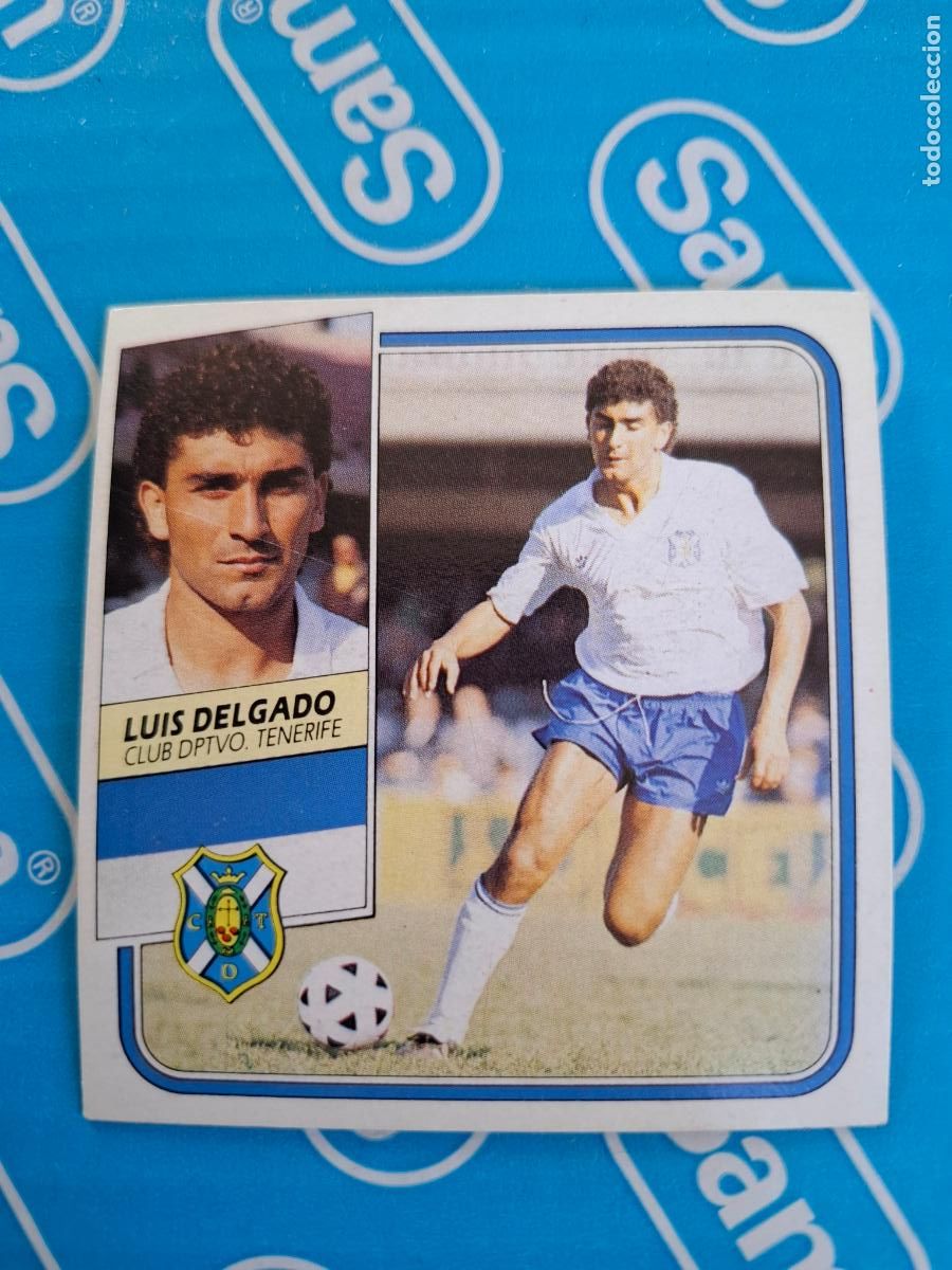 Cromos de f&uacute;tbol: ESTE 1989 1990 89 90 - LUIS DELGADO ( COLOCA ) - C.D. TENERIFE ( NUNCA PEGADO )