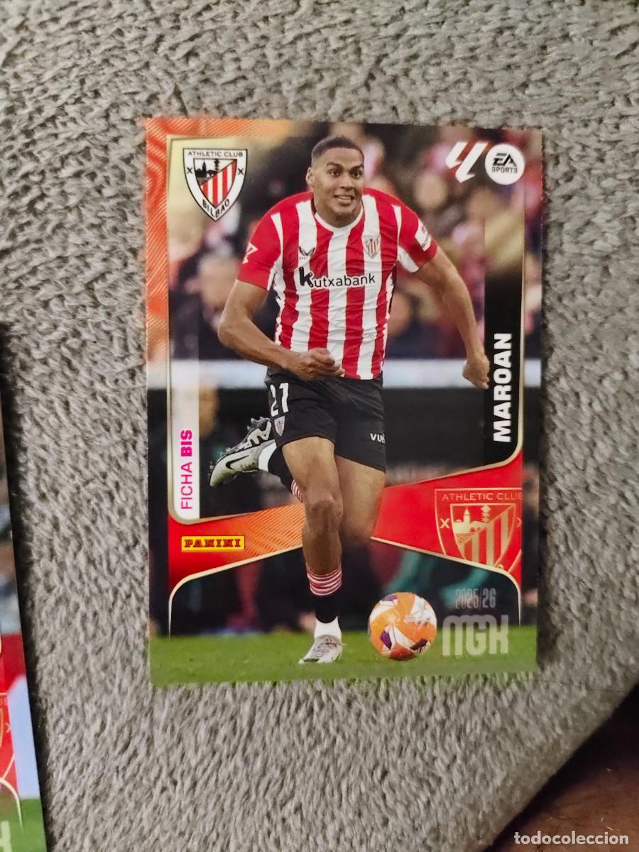 Cromos de f&uacute;tbol: 54 BIS MEGACRACKS MGK 25 26 MAROAN ATHLETIC CLUB FICHA LALIGA PANINI LA LIGA 2025 2026