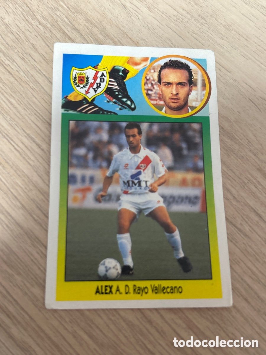 Cromos de f&uacute;tbol: ALEX RAYO VALLECANO FICHAJE 28 VERSION ADHESIVO LIGA ESTE 1993 1994 93 94 NUNCA PEGADO SIN PEGAR