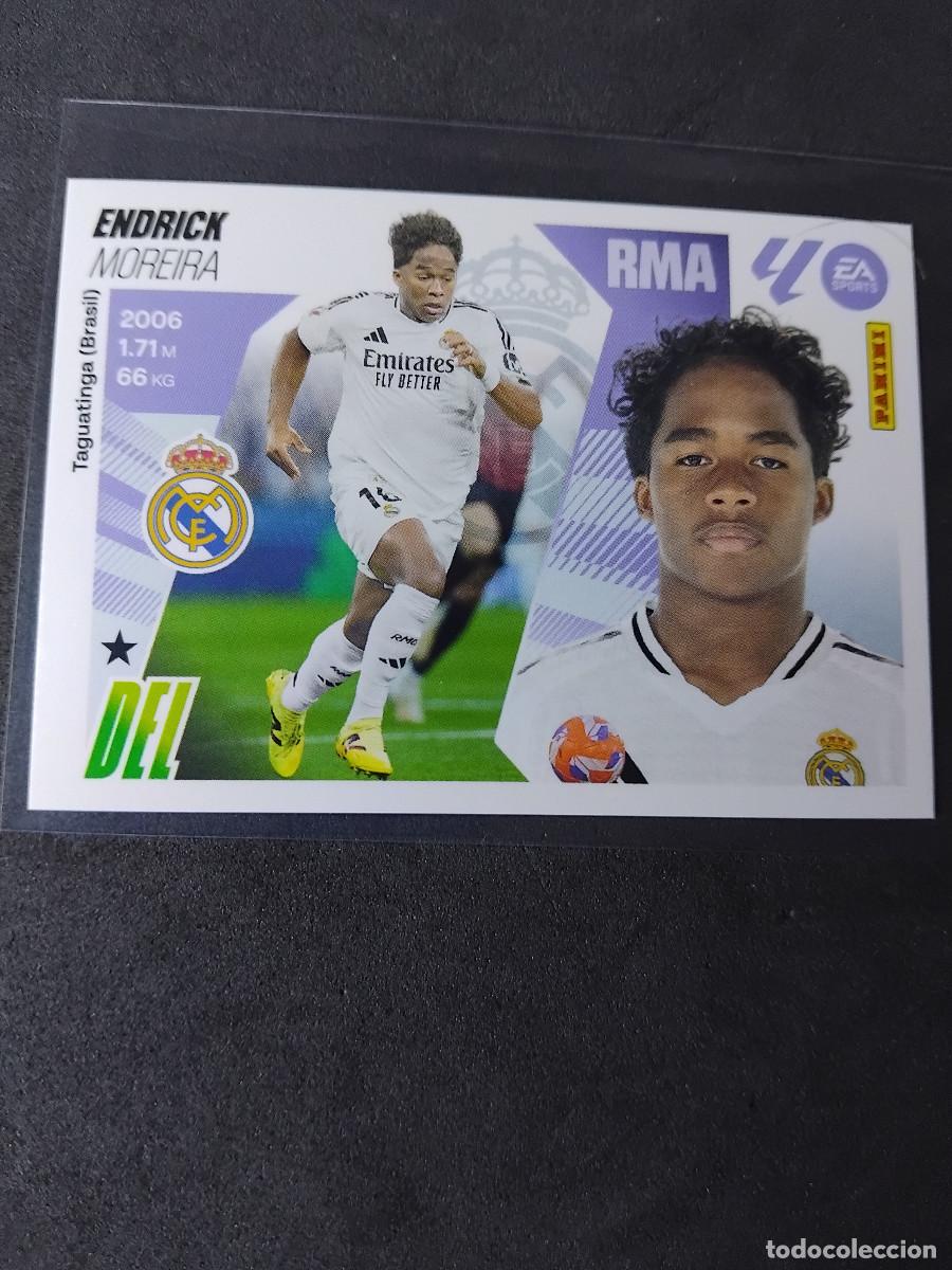Cromos de f&uacute;tbol: ENDRICK MOREIRA - REAL MADRID 17B #17B - PANINI LIGA ESTE 2025-26 2025 2026 RODRIGO