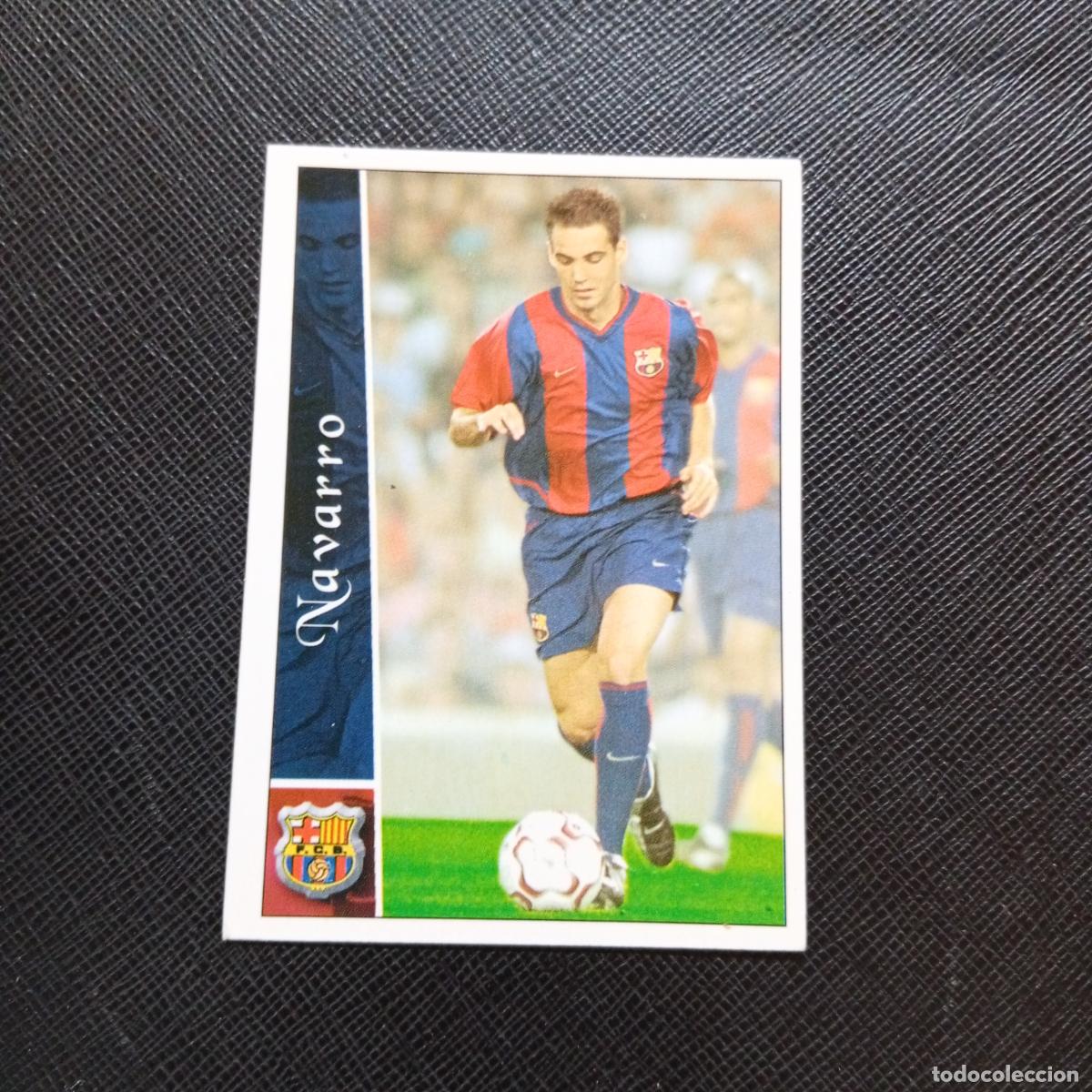 Cromos de f&uacute;tbol: 91 NAVARRO BARCELONA MUNDICROMO FICHAS 2002 2003 CROMO FUTBOL LIGA 02 03 - A216 PG451