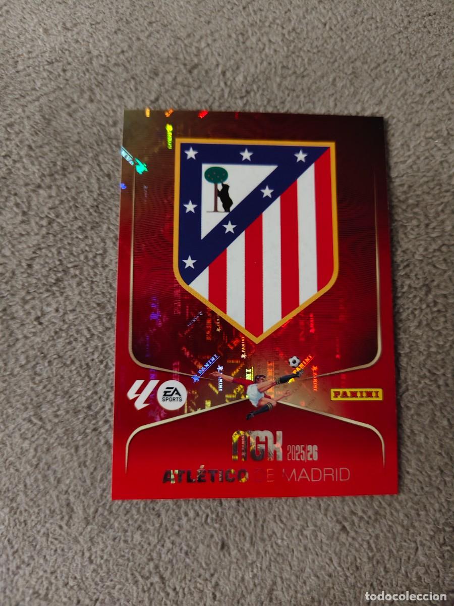 Cromos de f&uacute;tbol: 55 MEGACRACKS MGK 25 26 ESCUDO ATL&Eacute;TICO DE MADRID BASE CARD LALIGA PANINI LA LIGA 2025 2026