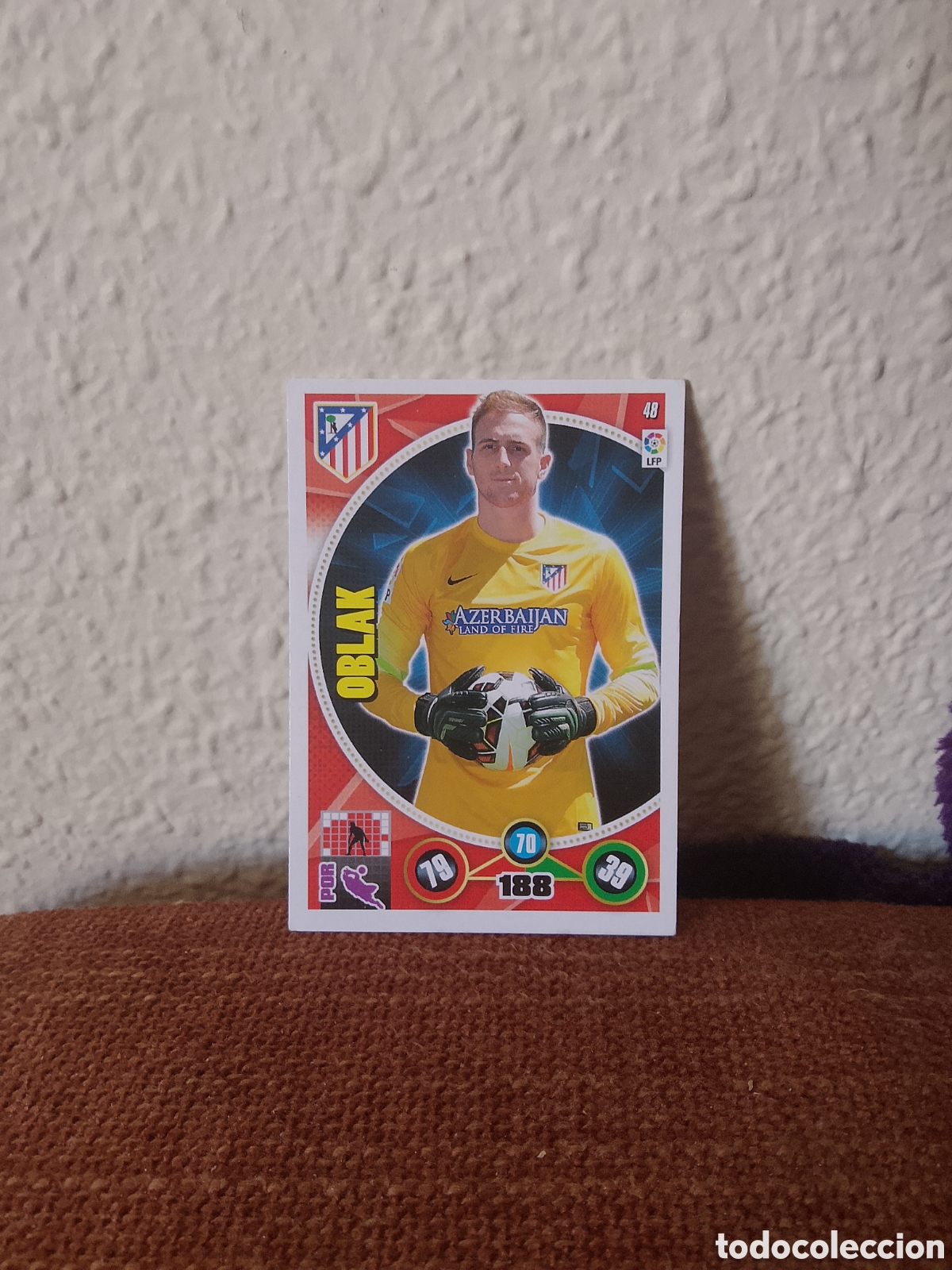 Fu&szlig;ball-Sticker: Oblak Atl&eacute;tico De Madrid 48 Adrenalyn XL 14-15 2014 2015