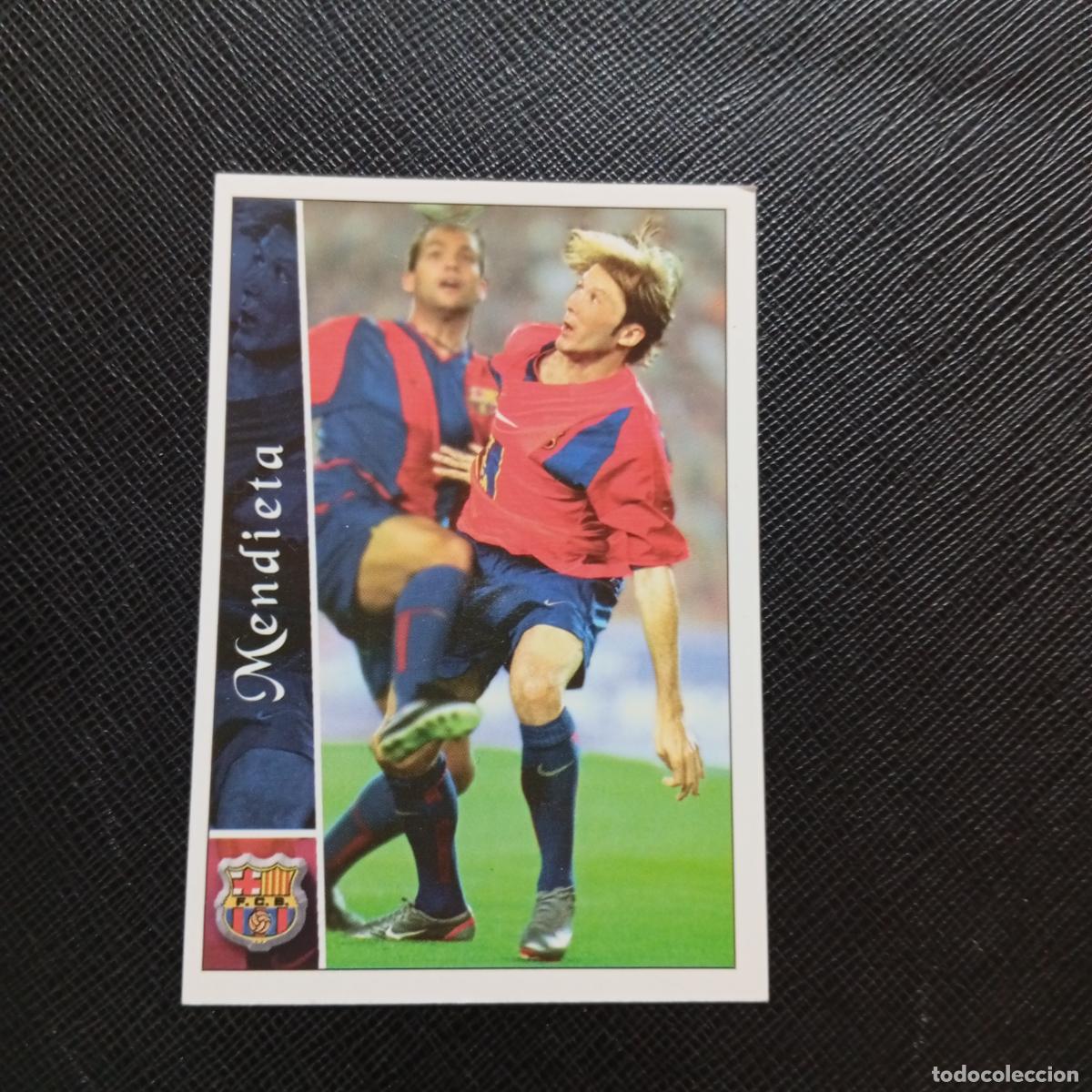 Cromos de f&uacute;tbol: 95 MENDIETA BARCELONA MUNDICROMO FICHAS 2002 2003 CROMO FUTBOL LIGA 02 03 - A216 PG460