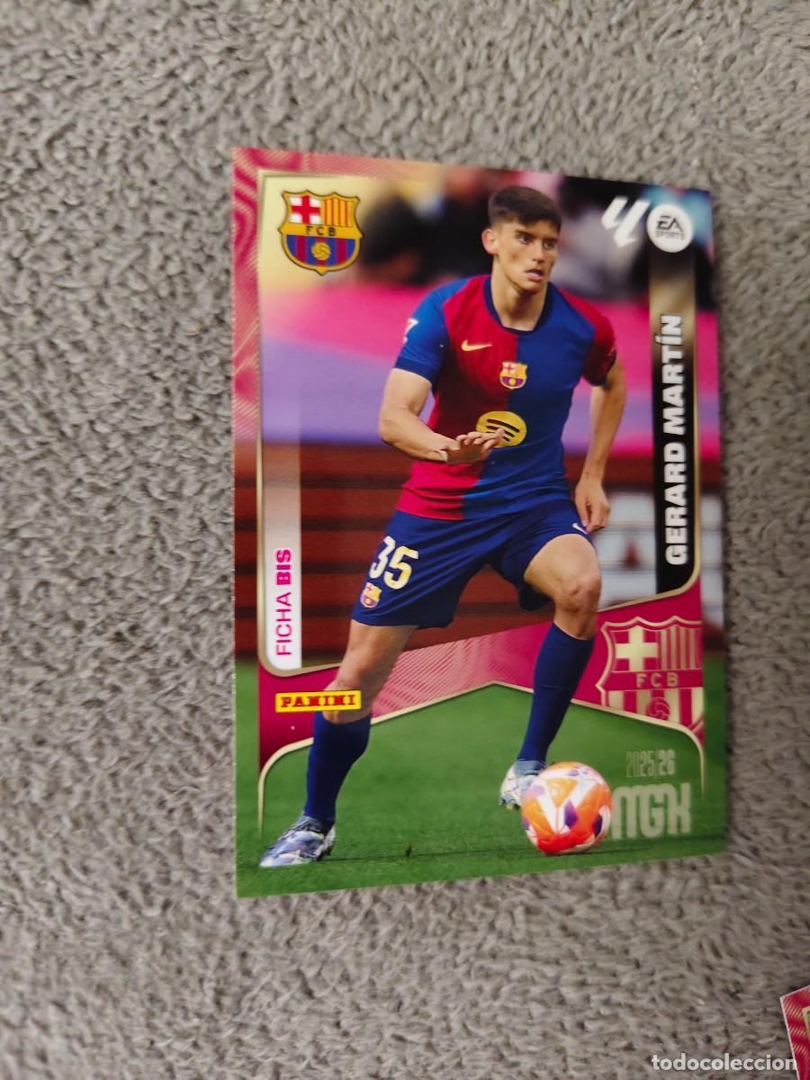 Cromos de f&uacute;tbol: 80 BIS MEGACRACKS MGK 25 26 GERARD MART&Iacute;N FC BARCELONA FICHA LALIGA PANINI LA LIGA 2025 2026