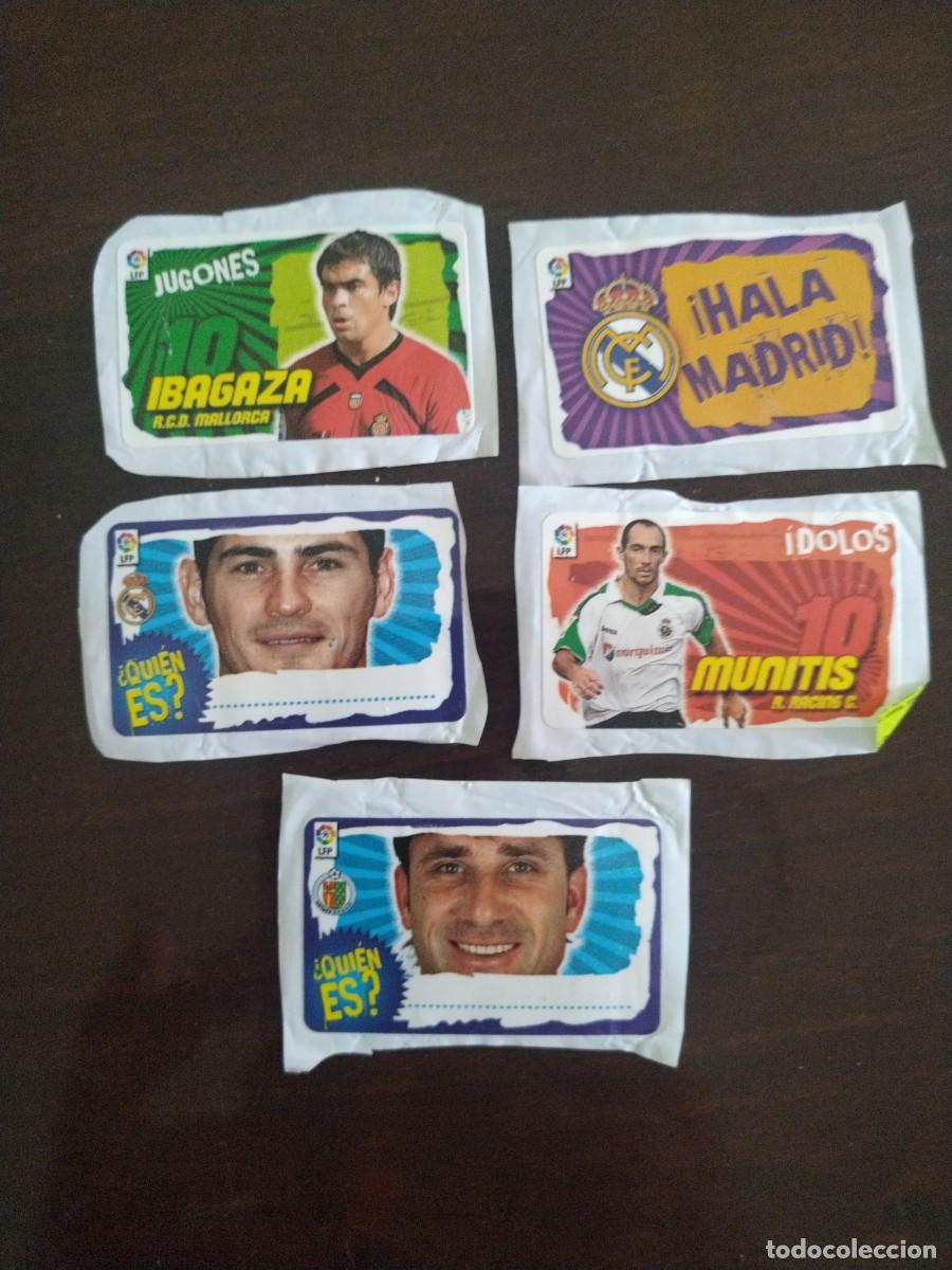 Cromos de f&uacute;tbol: Lote 5 cromos chicles 2008 2009 - Foto 1