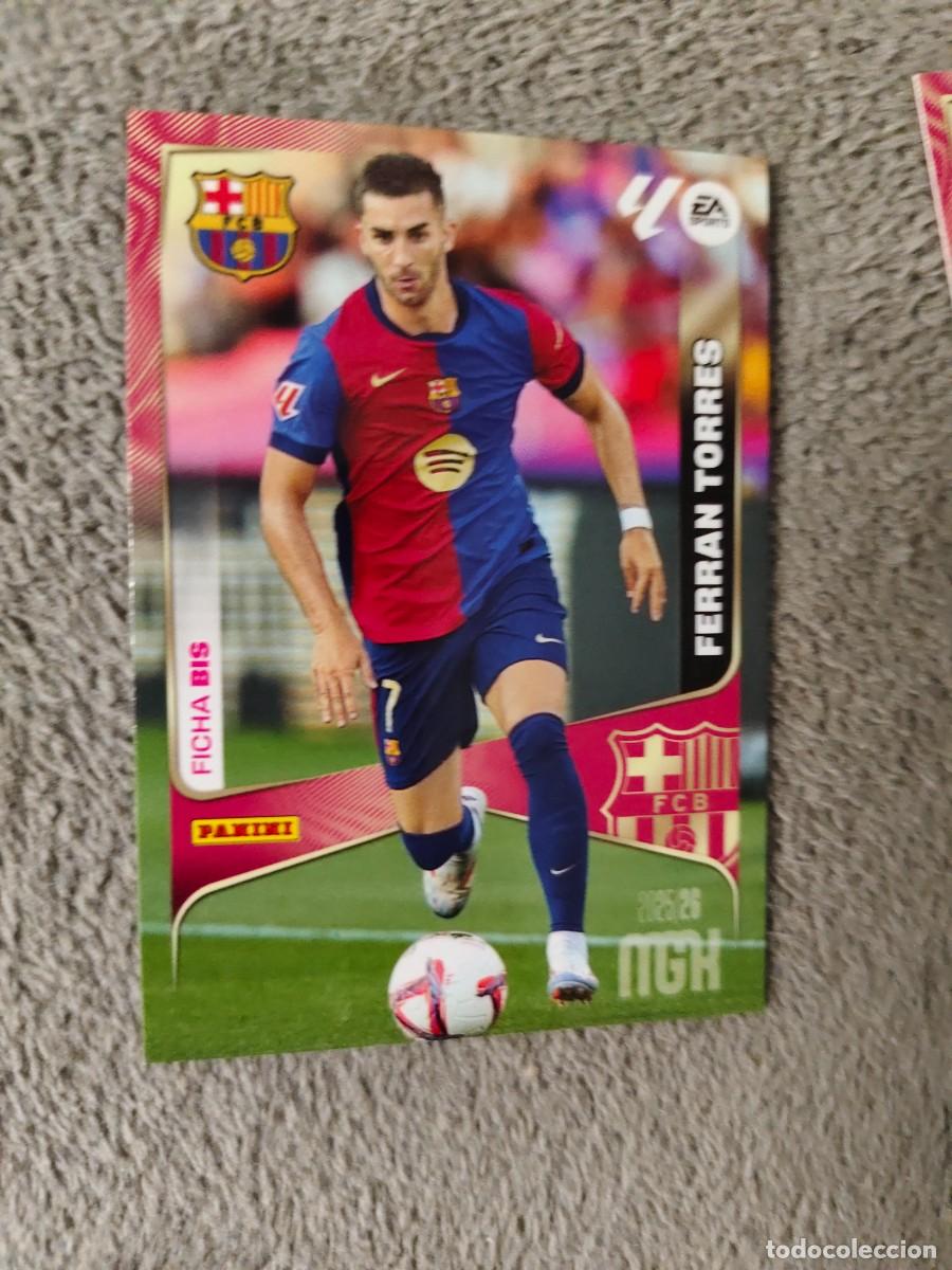 Cromos de f&uacute;tbol: 89 BIS MEGACRACKS MGK 25 26 FERRAN TORRES FC BARCELONA FICHA LALIGA PANINI LA LIGA 2025 2026
