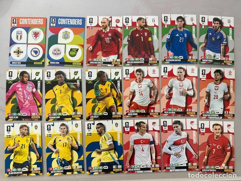 Cromos de f&uacute;tbol: Panini Adrenalyn XL World Cup 2026 - 18 Cards Contenders