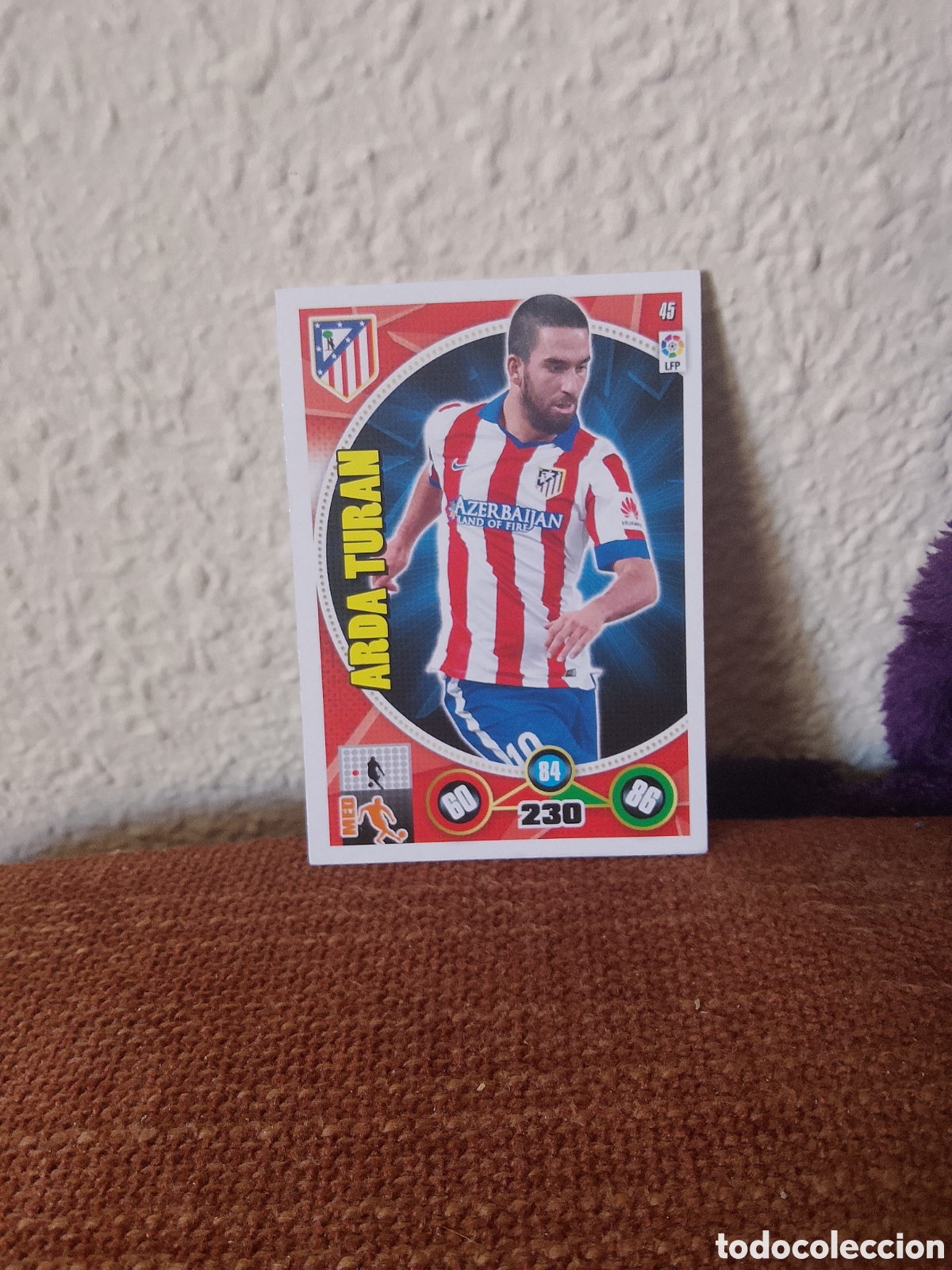 Cromos de f&uacute;tbol: Arda turan atl&eacute;tico de Madrid 45 Adrenalyn XL 14-15 2014 2015