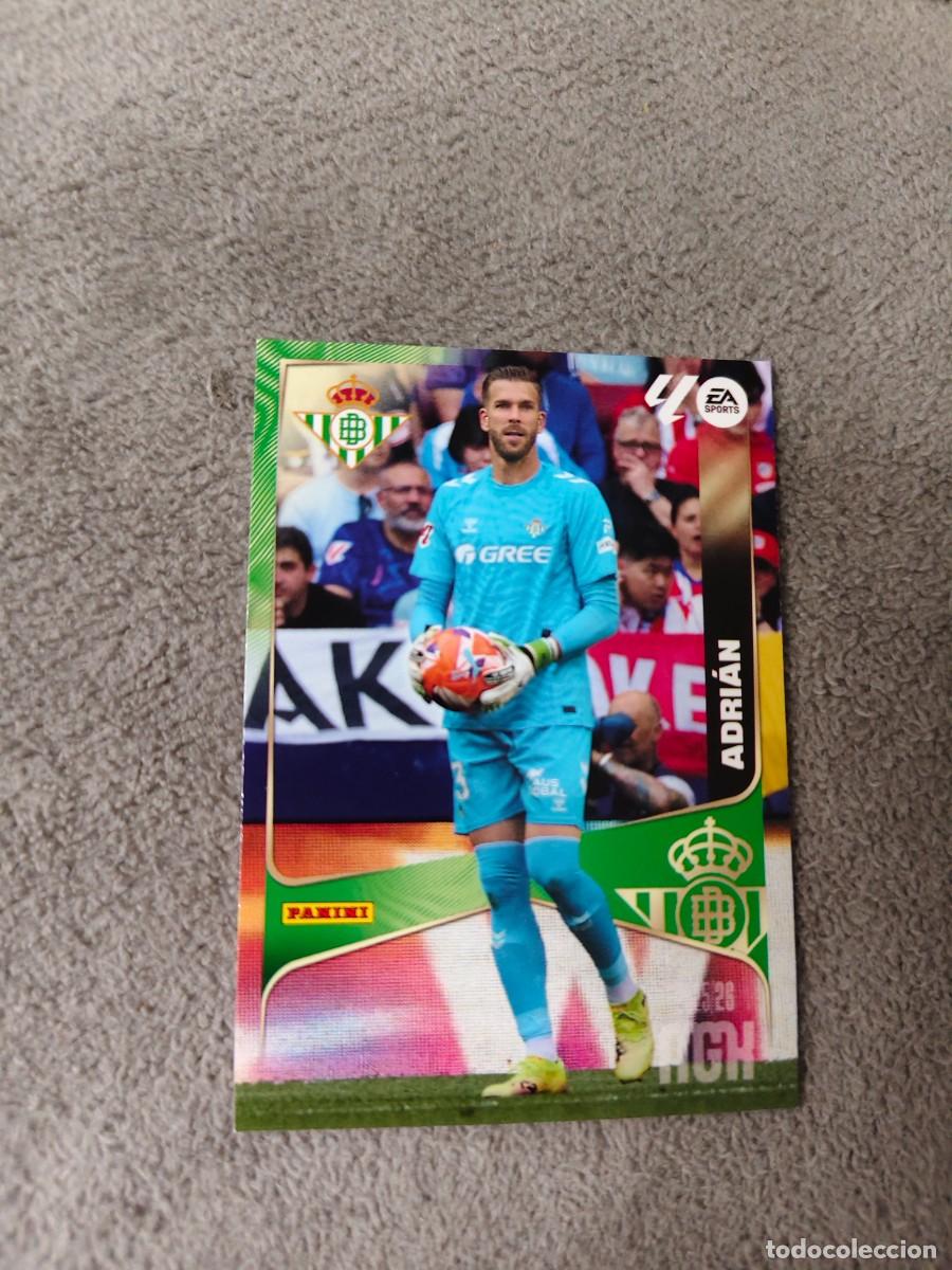 Cromos de Futebol: 93 MEGACRACKS MGK 25 26 ADRI&Aacute;N REAL BETIS BASE CARD LALIGA PANINI LA LIGA 2025 2026