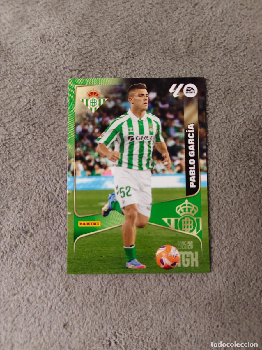 Cromos de f&uacute;tbol: 104 MEGACRACKS MGK 25 26 PABLO GARC&Iacute;A REAL BETIS BASE CARD LALIGA PANINI LA LIGA 2025 2026