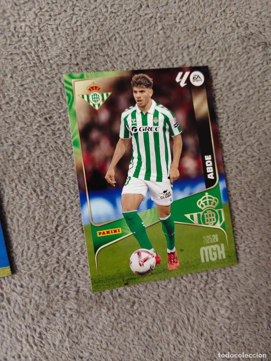 Football Stickers: 107 MEGACRACKS MGK 25 26 ABDE REAL BETIS BASE CARD LALIGA PANINI LA LIGA 2025 2026