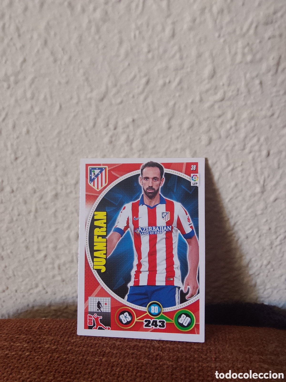 Football Stickers: Juanfran atl&eacute;tico De Madrid 38 Adrenalyn XL 14-15 2014 2015