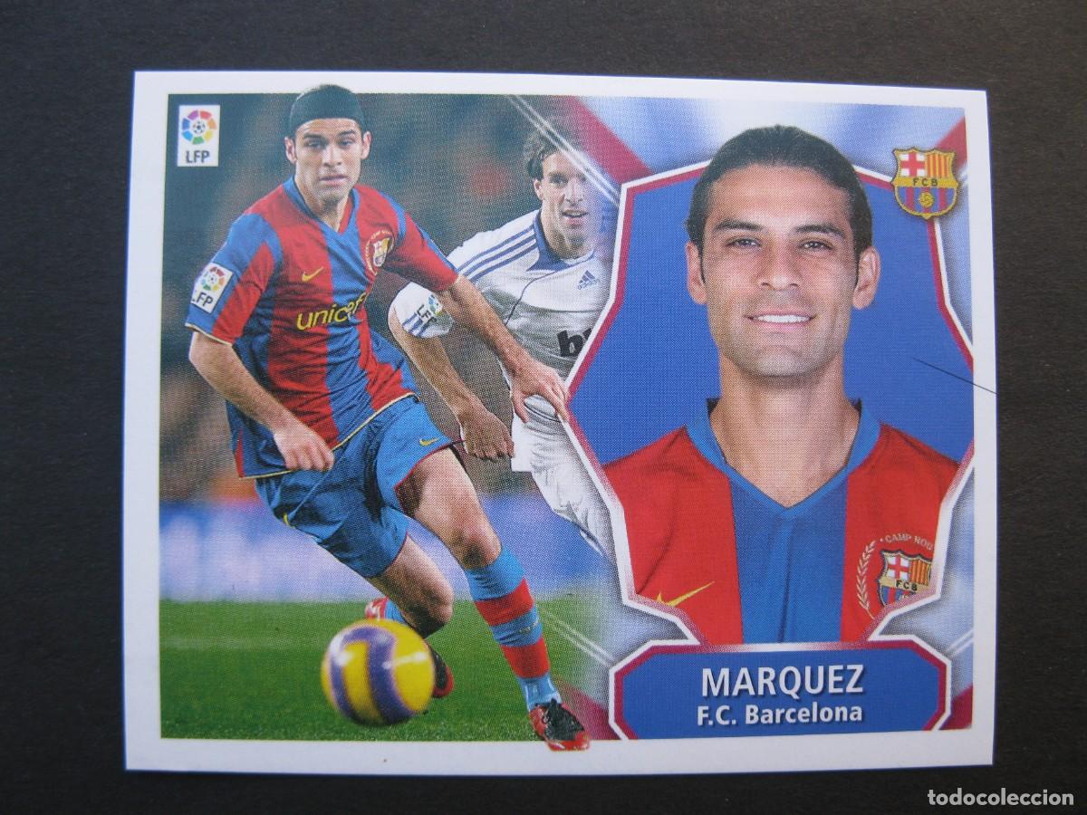 Football Stickers: MARQUEZ (F.C. BARCELONA) - CAMPEONATO DE LIGA 08/09 - EDICIONES ESTE - NUNCA PEGADO.