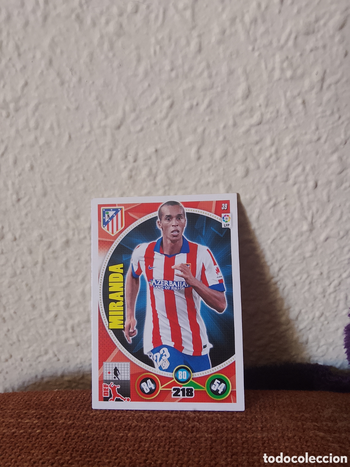 Cromos de f&uacute;tbol: Miranda atl&eacute;tico De Madrid 39 Adrenalyn XL 14-15 2014 2015