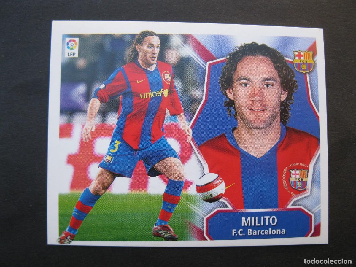 Cromos de f&uacute;tbol: MILITO (F.C. BARCELONA) - CAMPEONATO DE LIGA 08/09 - EDICIONES ESTE - NUNCA PEGADO.