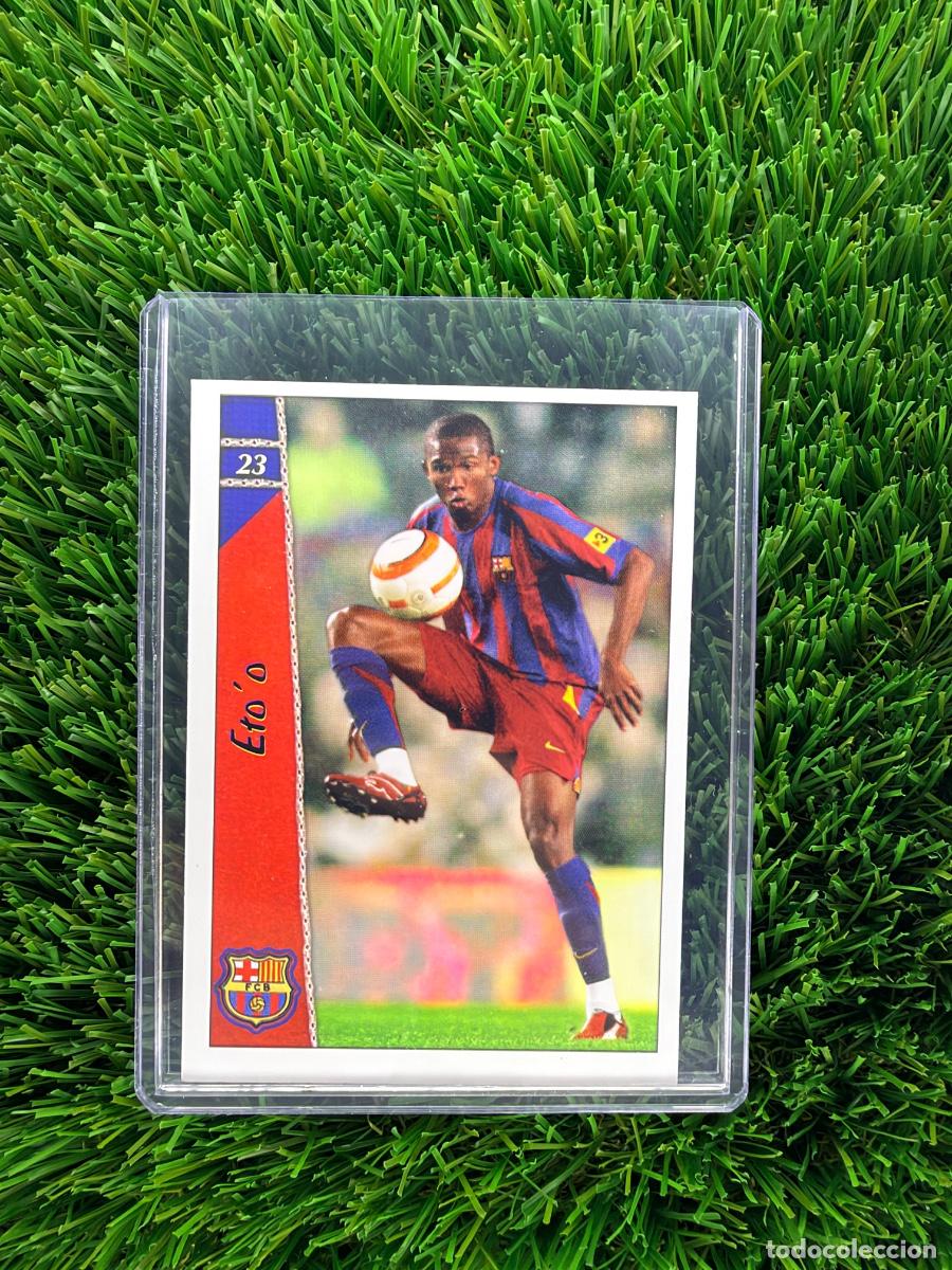 Cromos de f&uacute;tbol: N&ordm; 23 Eto&acute;o FC Barcelona Mundicromo Fichas de La Liga 06 07