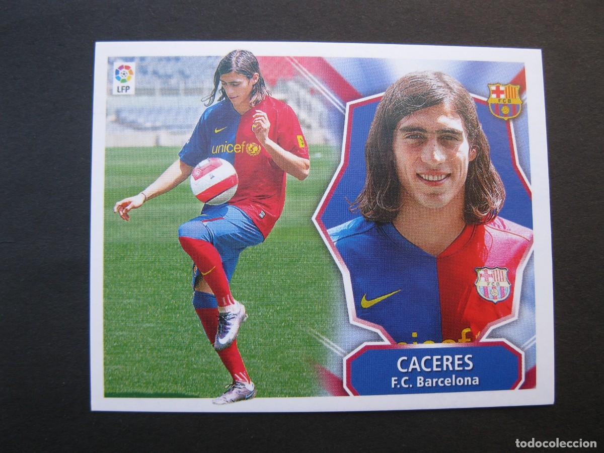 Cromos de f&uacute;tbol: CACERES (F.C. BARCELONA) - CAMPEONATO DE LIGA 08/09 - EDICIONES ESTE - NUNCA PEGADO.