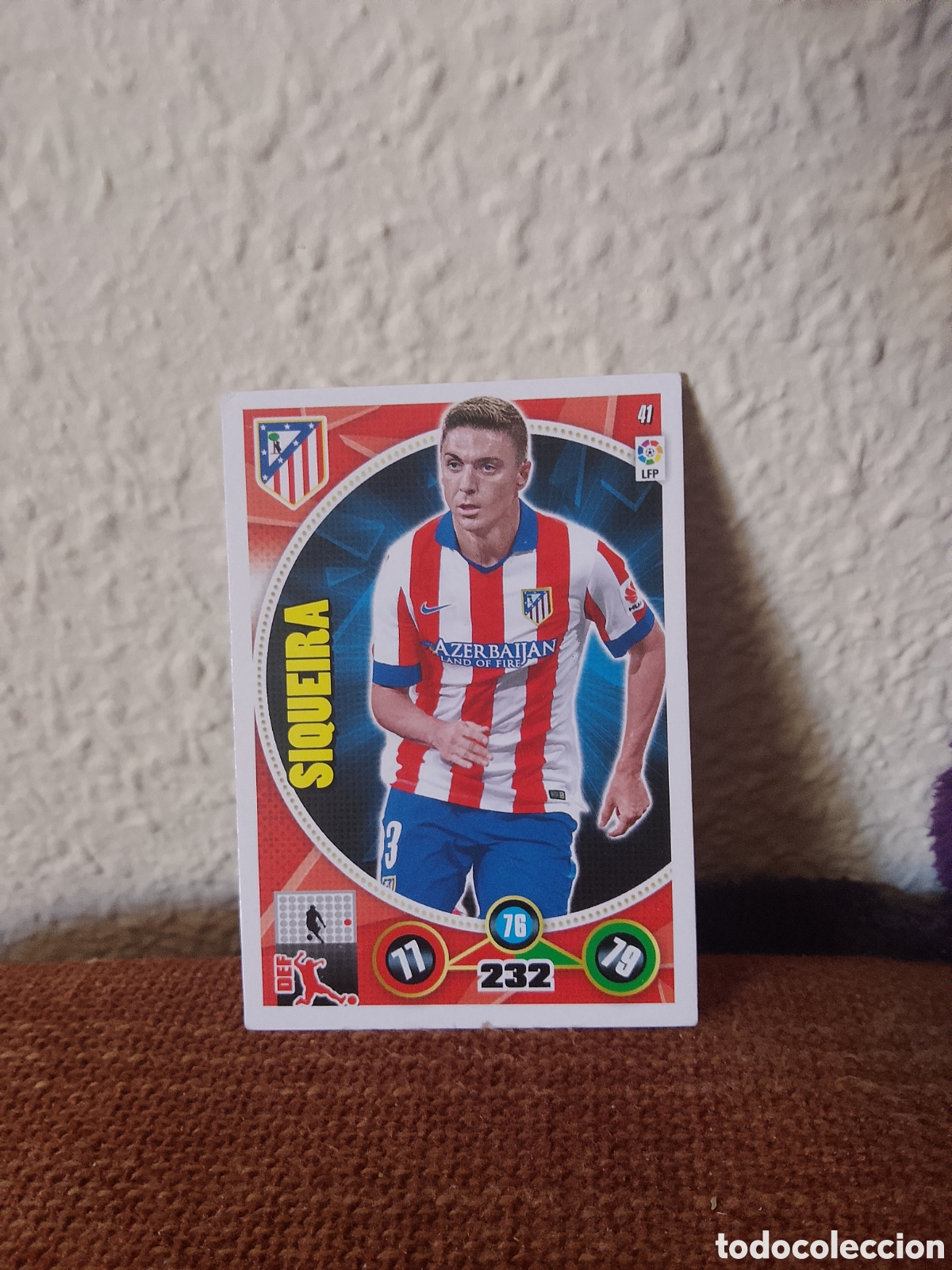 Cromos de f&uacute;tbol: Siqueira atl&eacute;tico De Madrid 41 Adrenalyn XL 14-15 2014 2015