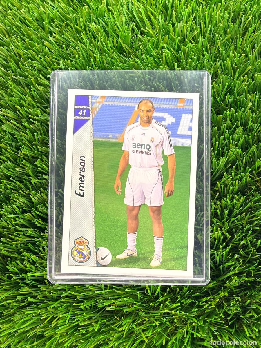 Cromos de f&uacute;tbol: N&ordm; 41 Emerson Real Madrid CF Mundicromo Fichas de La Liga 06 07