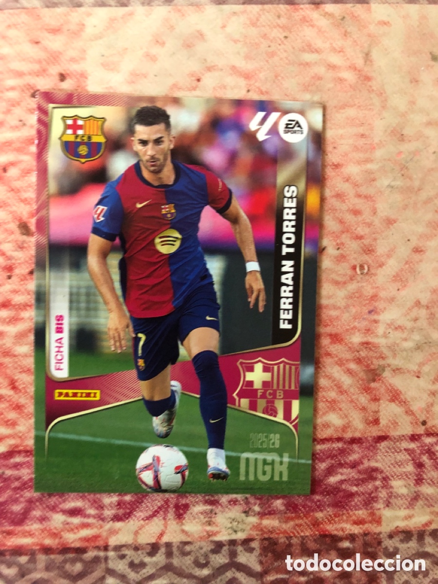 Cromos de f&uacute;tbol: Ferran Torres n&uacute;mero 89 Bis del Barcelona Megacracks 25-26 2025-2026
