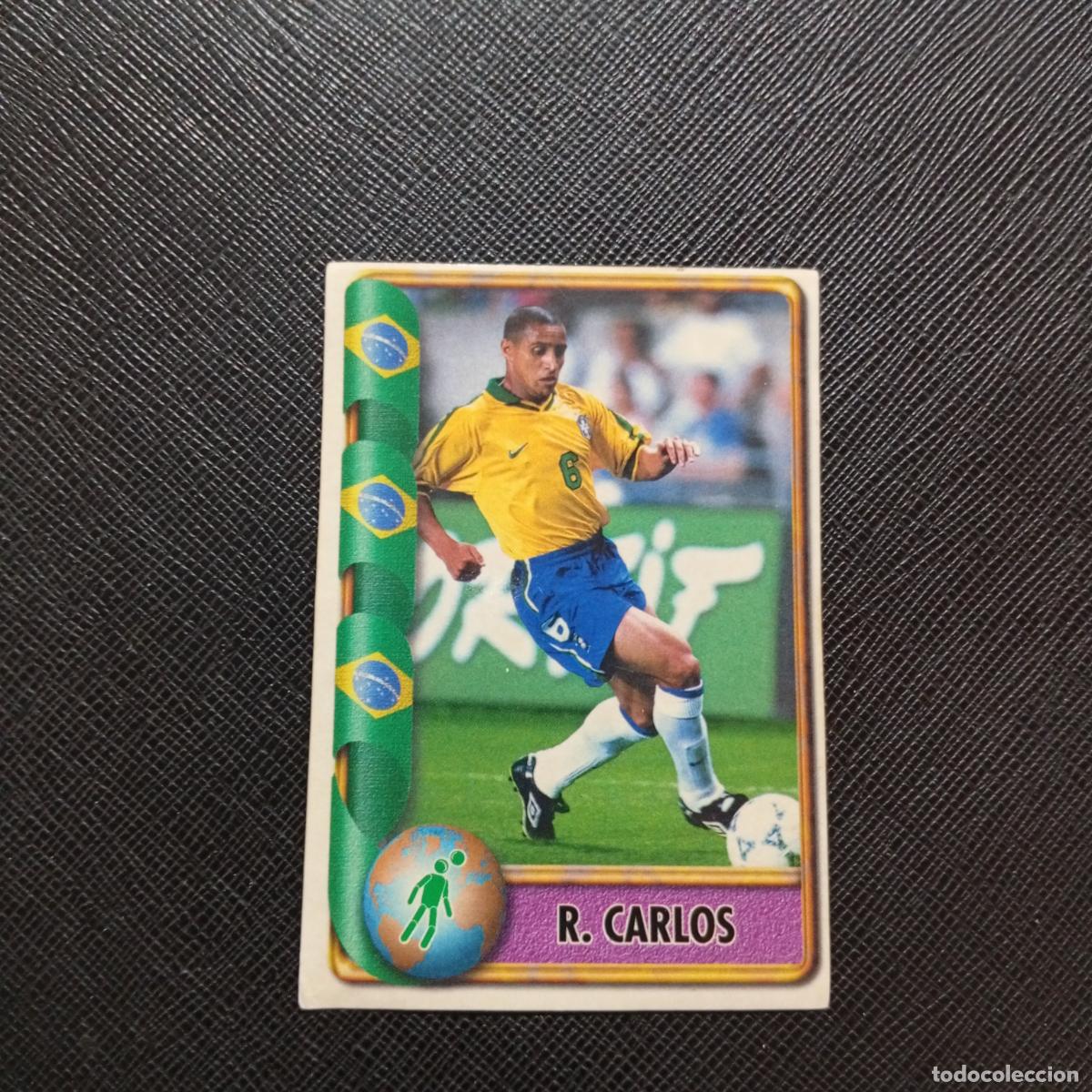 Cromos de f&uacute;tbol: 97 ROBERTO CARLOS BRASIL ESTADIO FRANCIA 1998 MUNDIAL CROMO FUTBOL 98 - SIN PEGAR - 216 PG496