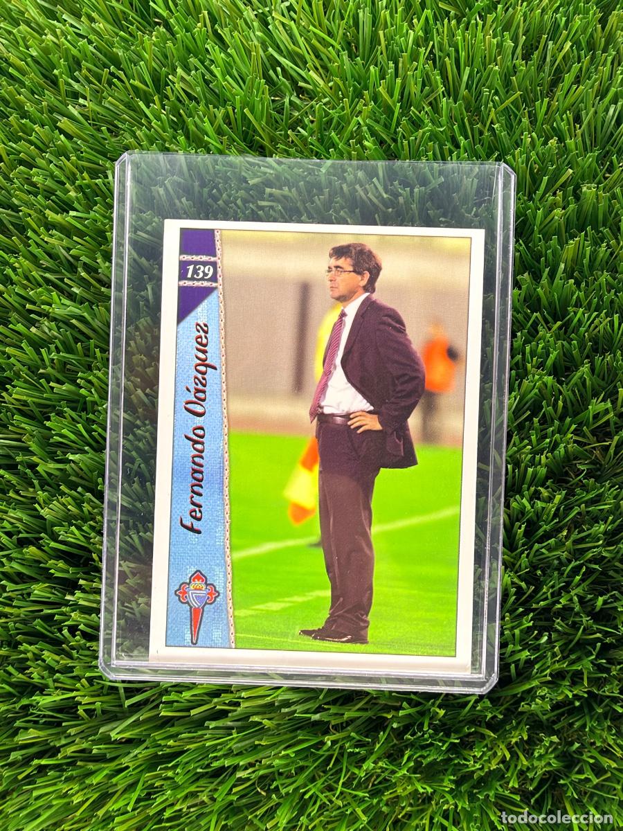 Cromos de f&uacute;tbol: N&ordm; 139 Fernando V&aacute;zquez Entrenador RC Celta Mundicromo Fichas de La Liga 06 07