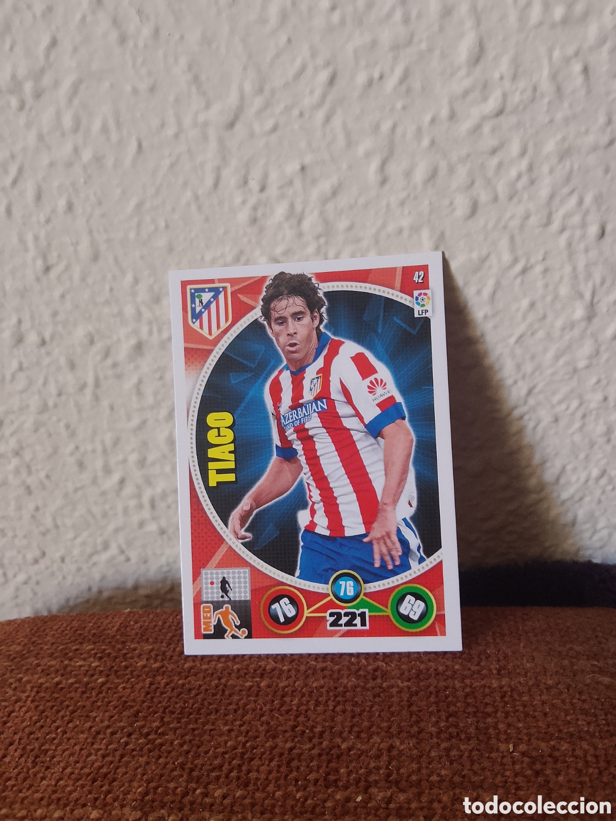 Cromos de f&uacute;tbol: Tiago atl&eacute;tico De Madrid 42 Adrenalyn XL 14-15 2014 2015