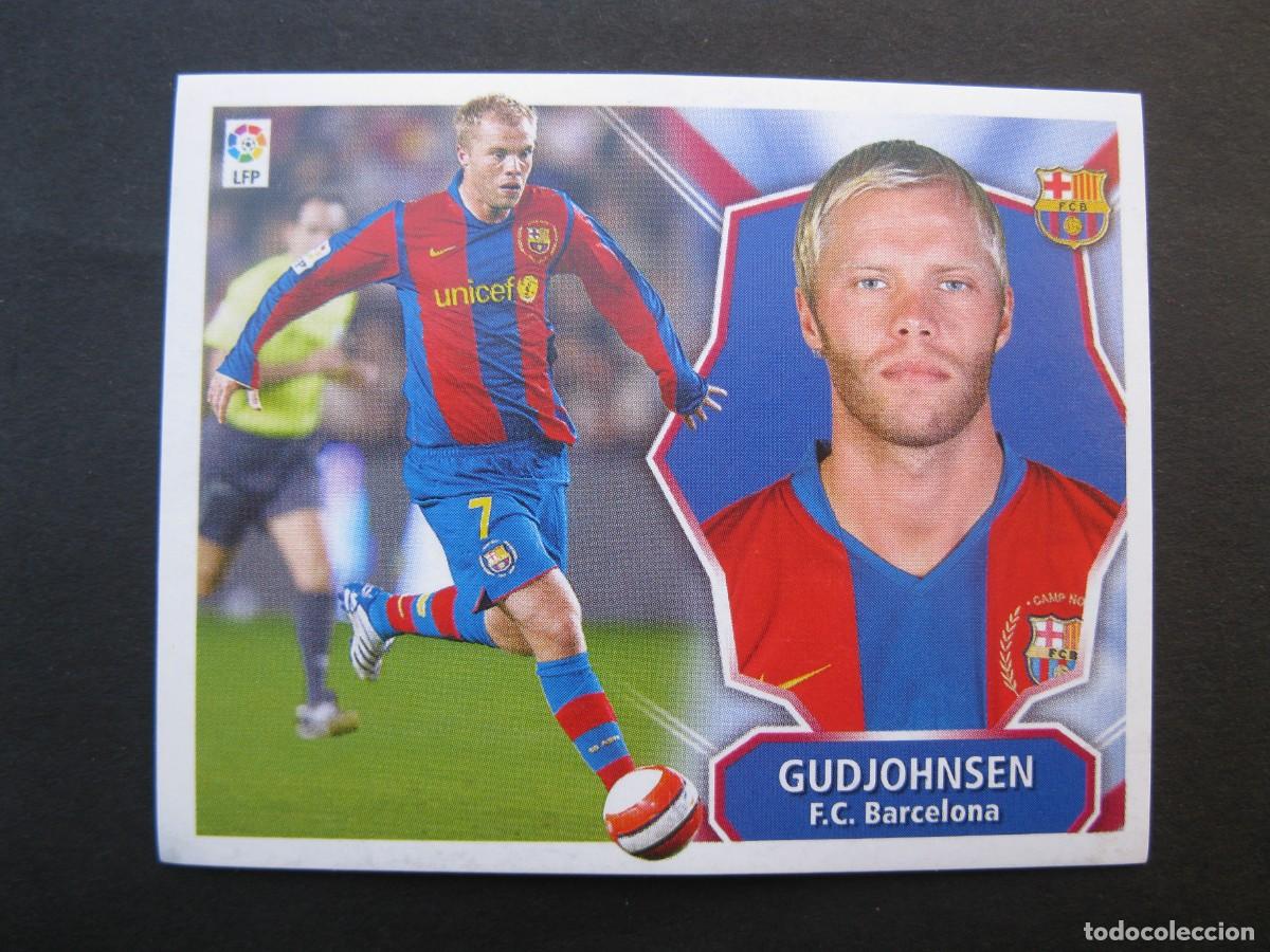 Cromos de f&uacute;tbol: GUDJOHNSEN (F.C. BARCELONA) - CAMPEONATO DE LIGA 08/09 - EDICIONES ESTE - NUNCA PEGADO.
