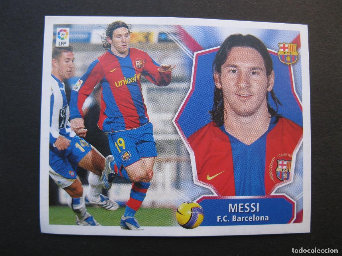 Cromos de f&uacute;tbol: MESSI (F.C. BARCELONA) - CAMPEONATO DE LIGA 08/09 - EDICIONES ESTE - NUNCA PEGADO.