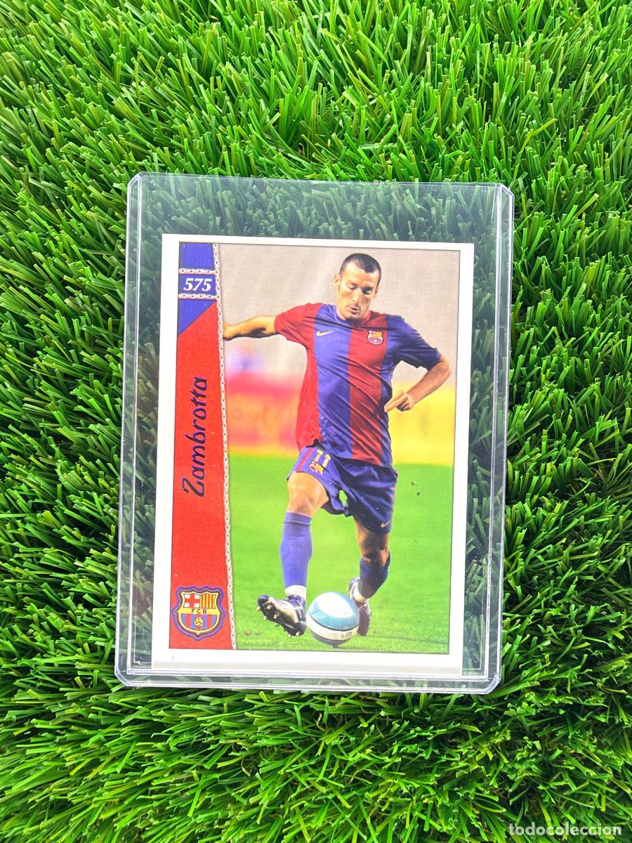 Cromos de f&uacute;tbol: N&ordm; 575 Zambrotta FC Barcelona Mundicromo Fichas de La Liga 06 07