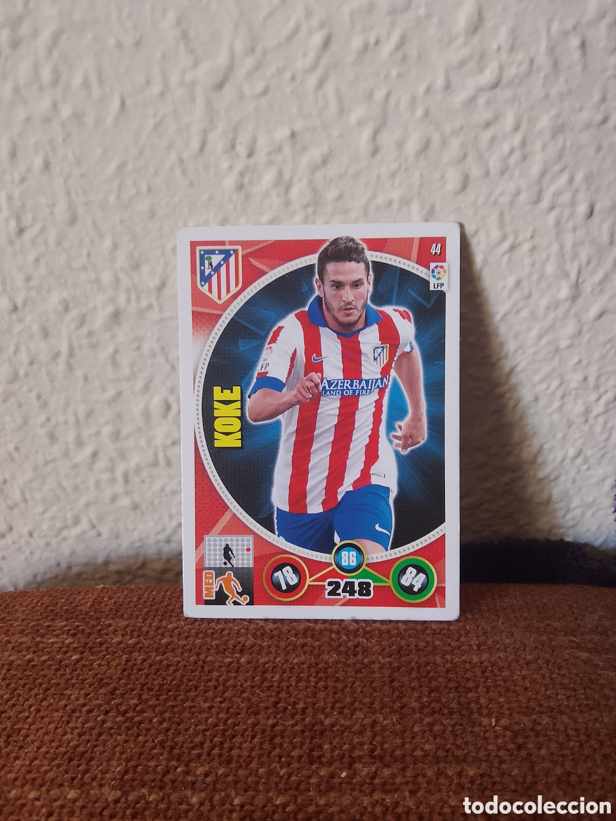 Cromos de f&uacute;tbol: Koke atl&eacute;tico De Madrid 44 Adrenalyn 14-15 2014 2015