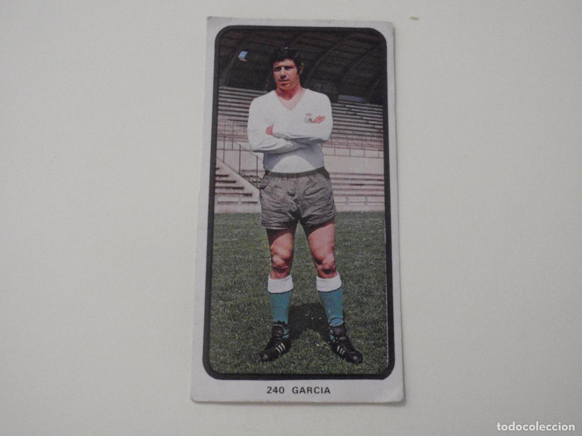 Cromos de f&uacute;tbol: Cromo de f&uacute;tbol 240 GARCIA - Racing de Santander. Liga 1973 1974 RUIROMER - RUIZ ROMERO 73 74