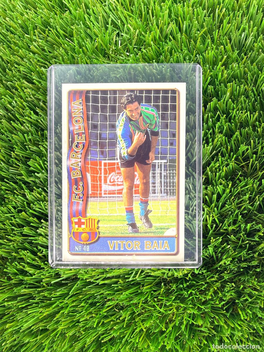 Cromos de f&uacute;tbol: N&ordm; 40 Vitor Baia FC Barcelona Mundicromo Fichas de La Liga 96 97