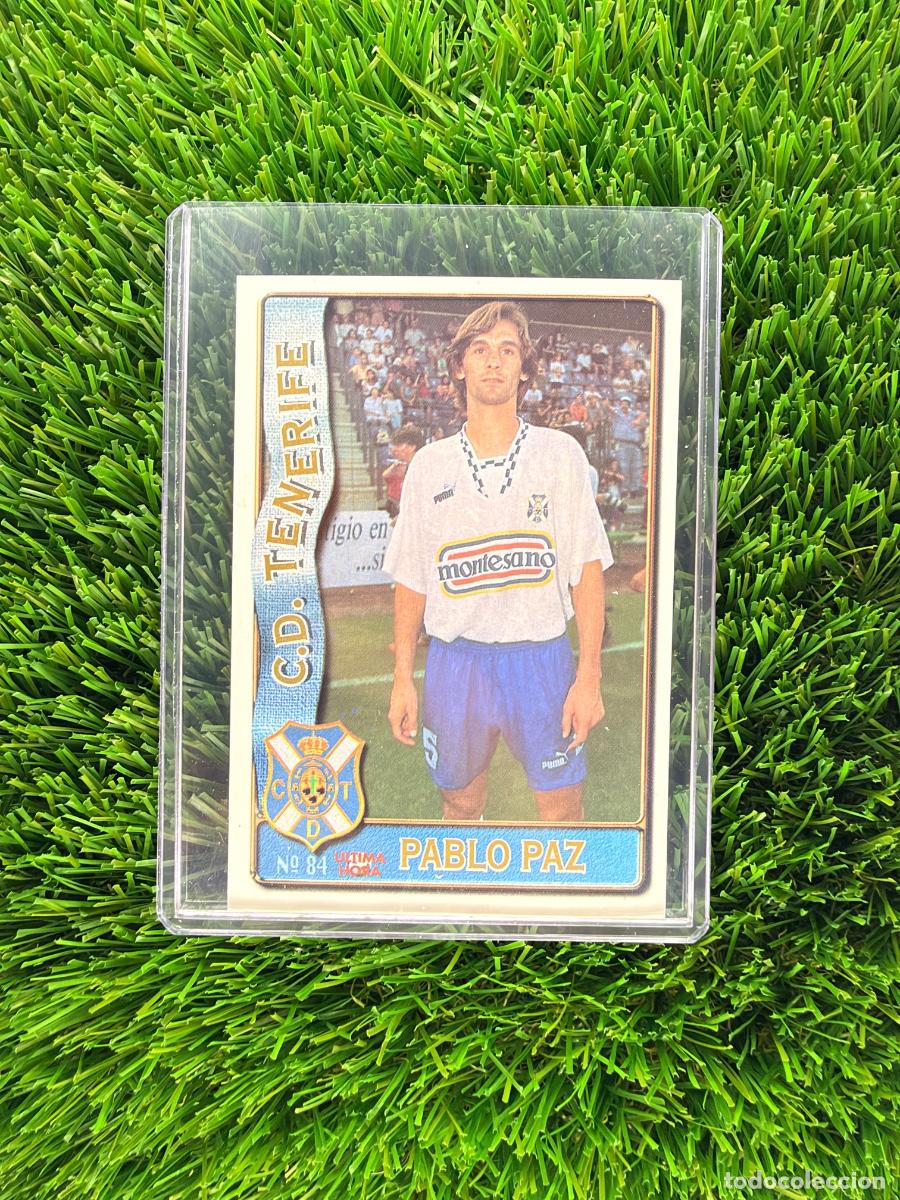 Cromos de f&uacute;tbol: N&ordm; 84A Pablo Paz CD Tenerife Mundicromo Fichas de La Liga 96 97