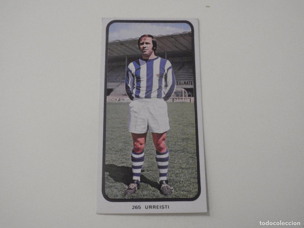 Cromos de f&uacute;tbol: Cromo de f&uacute;tbol 265 URREISTI - Real Sociedad. Liga 1973 1974 RUIROMER - RUIZ ROMERO 73 74
