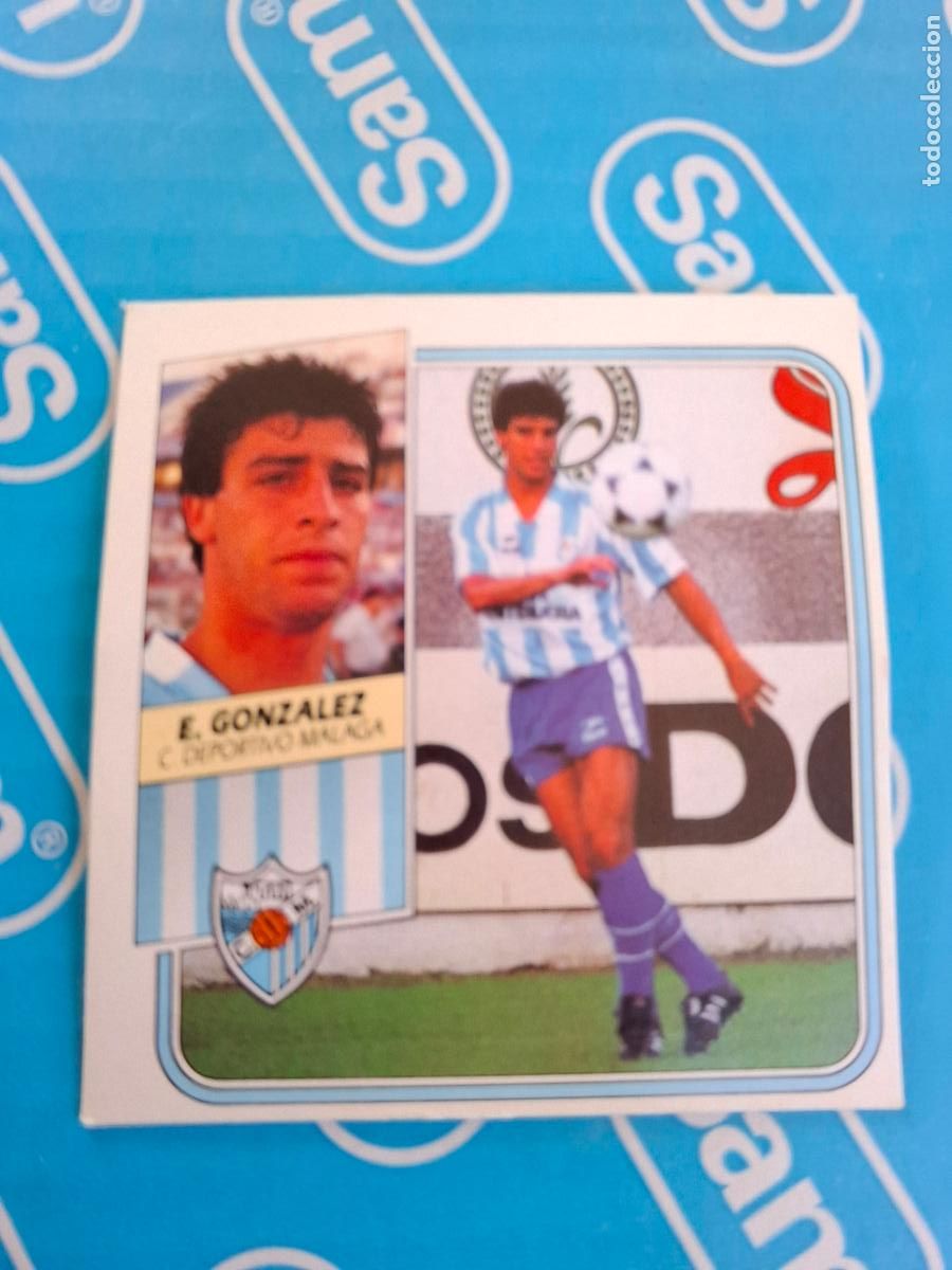 Cromos de f&uacute;tbol: ESTE 1989 1990 89 90 - ESTEBAN GONZ&Aacute;LEZ ( COLOCA ) - C.D. M&Aacute;LAGA ( NUNCA PEGADO )