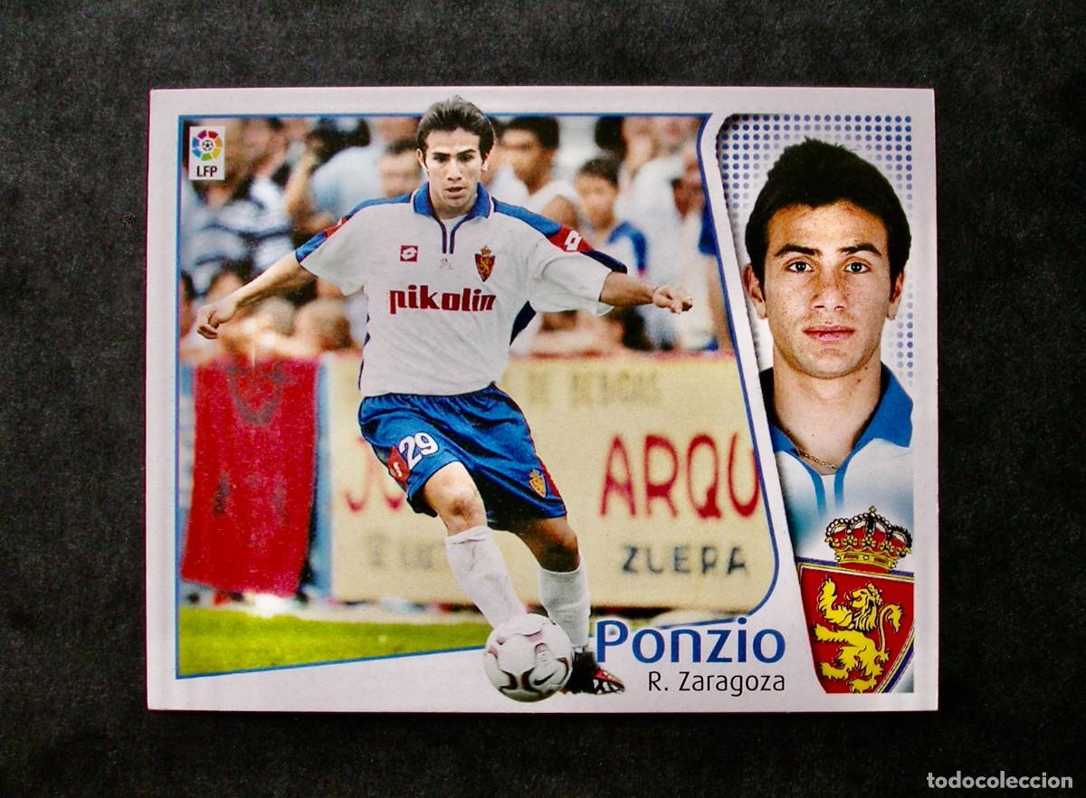 Cromos de f&uacute;tbol: PONZIO / ZARAGOZA / EDICIONES ESTE LIGA 2004-2005 04-05 / NUNCA PEGADO