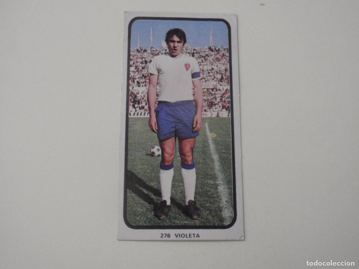 Cromos de f&uacute;tbol: Cromo de f&uacute;tbol 276 VIOLETA - Real Zaragoza. Liga 1973 1974 RUIROMER - RUIZ ROMERO 73 74